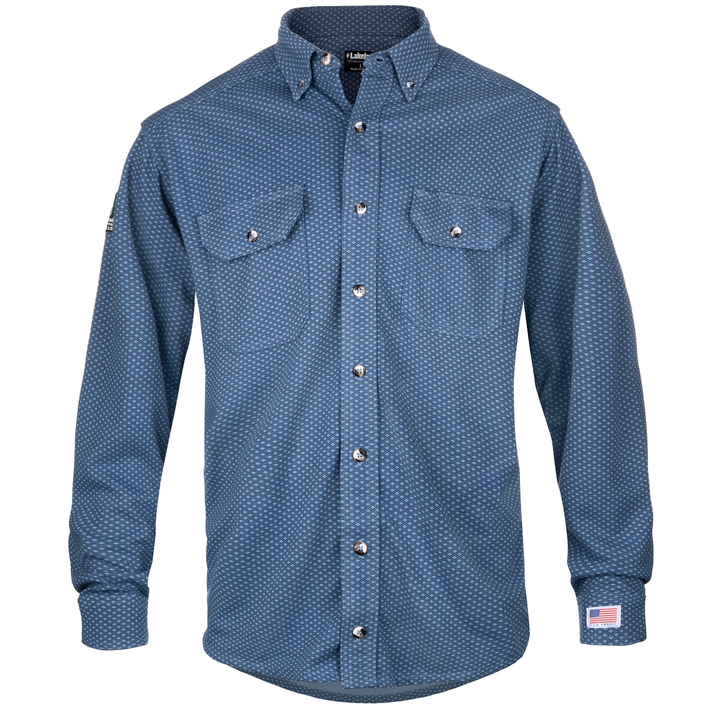 Shirt Knit Button Up Dark Blue