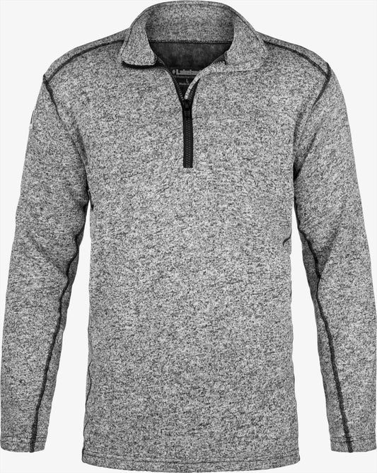 Heathered Gray FR Pullover Sweater - Quarter-zip