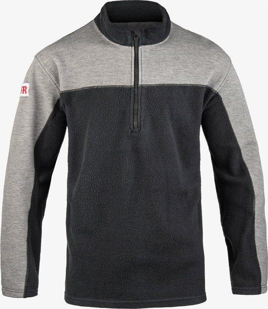 Heather Gray and Black FR Jacket - Quarter Zip